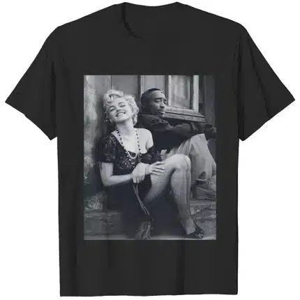 Marilyn Monroe and 2Pac Logo T-Shirt - Trendy Streetwear