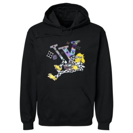 Cartoon Graphic Hooded Sweatshirt – Fashionable Style, Pair with Sweatshirt and Hoodie Combo