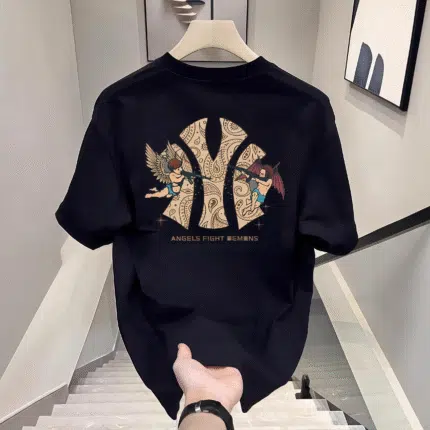 Unisex Graphic T Shirt – 100% Cotton Spring Summer Street Style, Matches Fashionable Hooded Sweatshirts